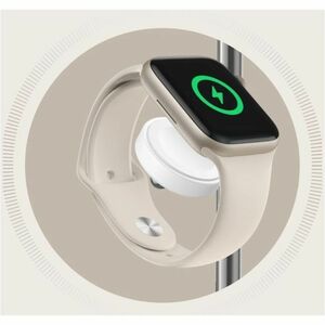 Caricatore a induzione ANKER MagGo A25M3 - Bianco, Argento - Per Dispositivo abilitato Qi2, iPhone, Smartwatch, AirPod, Ea