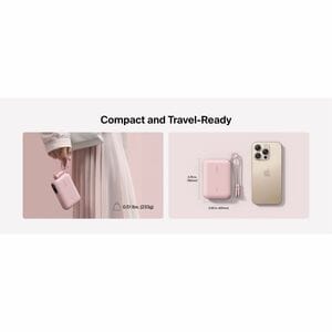 10K PD20W POWER BANK WITH DISPLAY PINK