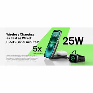 Belkin UltraCharge Induction Charger - For iPhone - Input connectors: USB - Foldable