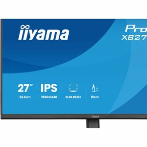 Moniteur LED iiyama ProLite XB2791QS-B1 27" Classe WQHD - 16:9 - Noir mat - 68,6 cm (27") Viewable - Technologie IPS - LED