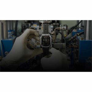Kospet TANK M4C Smart Watch - Square Case Shape - Silver Body Color - Stainless Steel, Zinc Alloy Case Material - Silicone