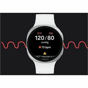 Samsung Galaxy Watch8 SM-L335F Smart Watch - 46 mm Case Height - 43.70 mm Case Width - Silver Body Color - Silver Case Col