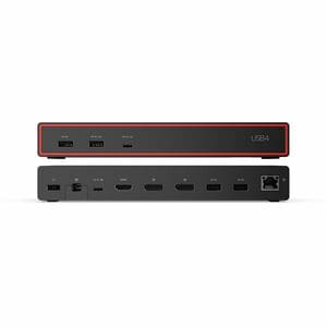 Lenovo ThinkPad USB4 Dock 5000 - for Monitor, Notebook - Charging Capability - 100 W Power Supply - USB4 - 4 Displays Supp