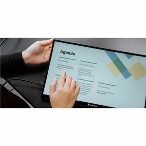 Verbatim LIGHT 16" Class LCD Touchscreen Monitor - 16:9 - 10 ms - 15.6" Viewable - Capacitive - 10 Point(s) Multi-touch Sc