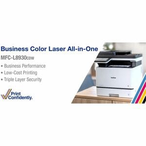MFC-L8930CDW Business Colour Laser All-in-One Multifunction Printer with Duplex Print, Scan, Copy, Low-Cost Printing, and 