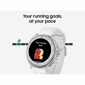 Samsung Galaxy Watch8 Classic SM-L505F Smart Watch - Rounded Square Case Shape - White Body Color - Stainless Steel Body M