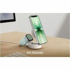 Belkin UltraCharge Pro Induktionsladegerät - Sand - für Qi2-fähiges Gerät, iPhone, Smartwatch, MagSafe-fähiges Gerät, Smar