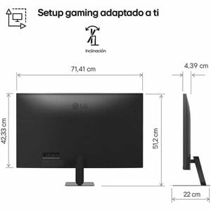LG UltraFine 32U701SB-B 32" (81.3 cm) Class 4K UHD Smart LCD Monitor - 32" (81.3 cm) Viewable - 3840 x 2160 - Speakers - T