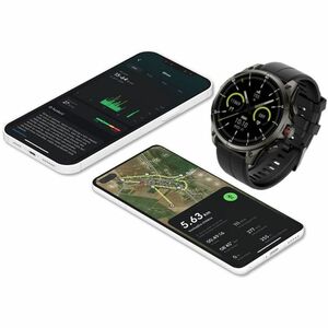 Carneo GTR eXpedition Smart Watch - 11 mm Case Thickness - Titanium Grey Body Color - Glass, Metal Body Material - Silicon