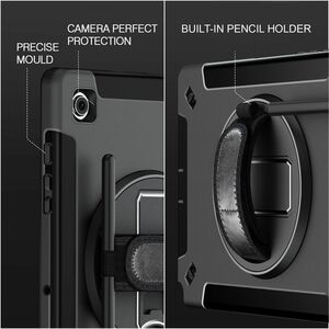 4smarts Rugged Case Grip Robust Tasche für 26,4 cm (10,4 Zoll) Samsung Galaxy Tab A7 Tablet - Schwarz - Polycarbonat, Gumm