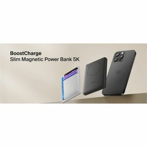 Belkin BoostCharge Power Bank - For Earbud, iPhone - 5000 mAh - 15 W - USB Type-C Connector - 1 x USB - Lightweight, Slim,