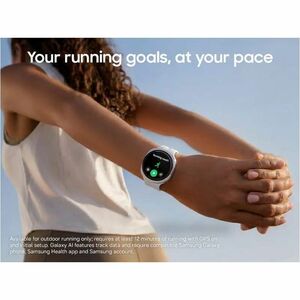 Samsung Galaxy Watch9 SM-L340 Smart Watch - 42.70 mm Case Height - 40.40 mm Case Width - Cream Body Color - Cream Band Col