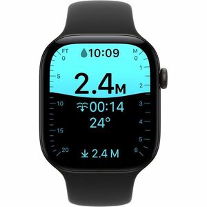 Apple Watch Series 12 智能手表 - 46 毫米 Case Height - 40 毫米 Case Width - 黑 Case Color - 黑 Band Color - 铝 机箱材料 - 无线局域网 - 光学心率传感器