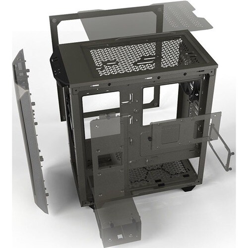 PURE BASE 500 WINDOW METALLIC GRAY ATX M-ATX MINI-ITX