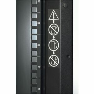 APC by Schneider Electric NetShelter 42U Enclosed Cabinet Rack Cabinet for Storage, Server - 482.60 mm Rack Width - Black 