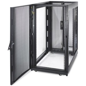 APC by Schneider Electric NetShelter SX 24U Floor Standing Enclosed Cabinet Rack Cabinet for Server, Storage - 482.60 mm R