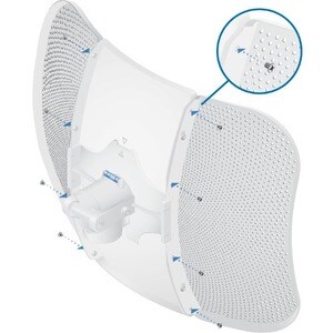 Ubiquiti LiteBeam AC Gen2 LBE-5AC-Gen2 Wi-Fi 5 IEEE 802.11ac 450 Mbit/s Wireless Bridge - 5 GHz - 2 x Internal Antenna(s) 