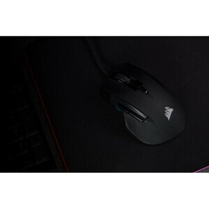 Corsair IRONCLAW RGB FPS/MOBA Gaming Mouse - Optical - Cable - Black - USB 2.0 - 18000 dpi - 7 Button(s)