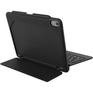 ZAGG Rugged Book Go Tastatur/Cover (Buchfalz) für 27,9 cm (11 Zoll) Apple iPad Pro Tablet - Schwarz - Sturzsicher