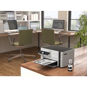 Epson ET-M2120 Wireless EcoTank Inkjet Multifunction Printer - Monochrome - Copier/Printer/Scanner - 32 ppm Mono Print - 1