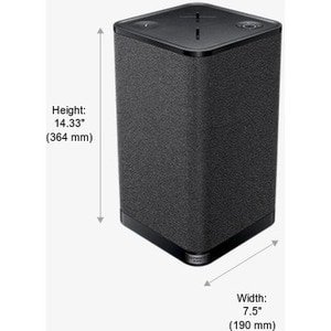 Ultimate Ears HYPERBOOM Portable Bluetooth Speaker System - Black - 45 Hz to 20 kHz - Battery Rechargeable