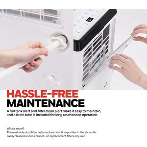 Honeywell Energy Star Dehumidifier, 50 Pint (30 Pint 2019 DOE) - 6.25 gal/Day - 3000 Sq. ft. ELECTRONIC SOFT TOUCHBTN CTRL