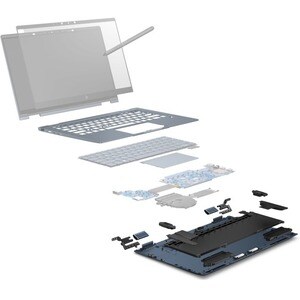 HP Elite Dragonfly 33.8 cm (13.3") Touchscreen Convertible 2 in 1 Notebook - Full HD - Intel Core i7 8th Gen i7-8565U - 16