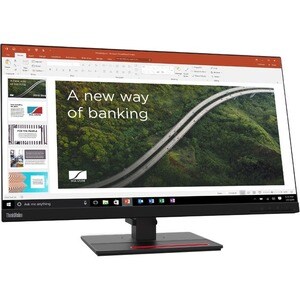 Lenovo ThinkVision T27h-2L 27" Class WQHD LCD Monitor - 16:9 - Raven Black - 68.6 cm (27") Viewable - In-plane Switching (