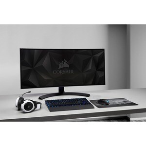 Corsair MM150 Ultra-Thin Gaming Mouse Pad - Medium - 13.78" x 10.24" Dimension - Gray, Black - Plastic - Tear Resistant, A