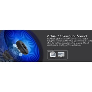 Adesso Xtream G3 Wired Over-the-head Stereo Gaming Headset - Black - Binaural - Circumaural - 20 Ohm - 15 Hz to 20 kHz - 2