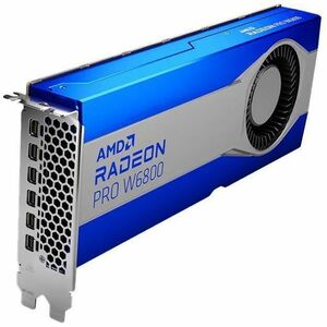 AMD Radeon Pro W6800 显卡 - 32 GB GDDR6 - 全高度 - 7680 x 4320 - 256 位 总线宽度 - PCI Express 4.0 x16 - 6 x 迷你显示端口 - 迷你显示端口 - 双槽 Sl