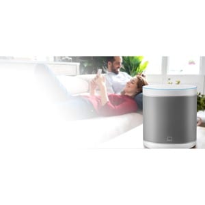 MI Bluetooth Smart Speaker - 12 W RMS - Google Assistant Supported - White - Wireless LAN