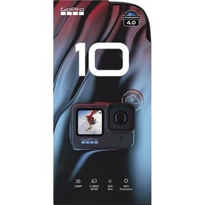 GoPro HERO10 Professional 数码摄像机 - LCD 触控屏 - 1/2.3" CMOS - 高动态范围 - 5.3K - 黑 - 16:9 - 23.6 百万象素 视频 - HDMI - USB - SD - GPS -