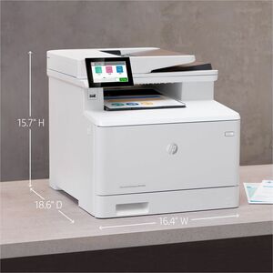 HP LaserJet Enterprise M480f Laser Multifunction Printer - Colour - Copier/Fax/Printer/Scanner - 27 ppm Mono/27 ppm Color 