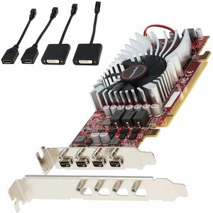 VisionTek AMD Radeon RX 550 Graphic Card - 4 GB GDDR5 - Full-height - 3840 x 2160 - 1.07 GHz Core - 128 bit Bus Width - PC