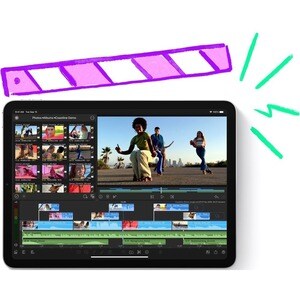 Apple iPad Pro (5th Generation) A2462 平板 - 32.8 cm (12.9") 全高清+ - Apple M1 - 8 GB - 512 GB 存储 - 5G - 银 - 八核（8 核） - 2732 x 