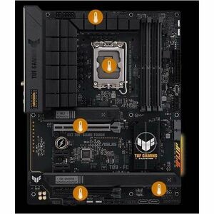 TUF B760-PLUS WIFI D4 Gaming Desktop Motherboard - Intel B760 Chipset - Socket LGA-1700 - ATX - Pentium Gold, Celeron, Cor