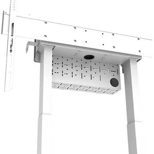 Neomounts Display Cart - 110 kg Capacity - 4 Casters - Steel - 1019 mm Width x 831 mm Depth x 2127 mm Height - White