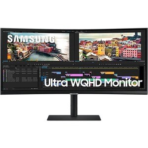 Samsung ViewFinity S6 S34A650UBU 86,4 cm (34 Zoll) UW-QHD Gekrümmter Bildschirm LCD-Monitor - 21:9 Format - Schwarz - 863,