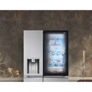Congelatore/Freezer LG GSXV90MBAE 635 L Combinato - Metallico - Vetro temprato - Digital Inverter Compressor - Smart Conne