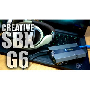 Sound Blaster Sound BlasterX G6 External Sound Box - 32 bit DAC Data Width - 7.1 Sound Channels - External - Micro USB - 4