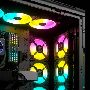Corsair iCUE 5000T Carcasa para computdora - ATX Placa base admitida - Media Torre - Vidrio templado, Acero - Negro - 6 x 