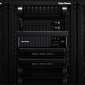 CyberPower PR1500RT2UCN Smart App Sinewave UPS Systems - 1500VA/1500W, 120 VAC, NEMA 5-15P, 2U, Rack / Tower, Sine Wave, 8
