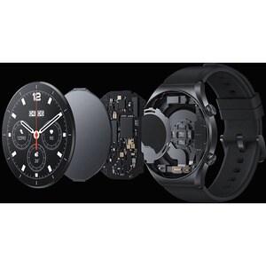 MI Watch S1 Smart Watch - Redondo Case Shape - 46.50mm Case Height - 46.50mm Case Width - Negro Band Color - Acero Inoxida