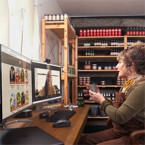 HP Poly Voyager Free 60+ UC Carbon Black Earbuds +BT700 USB-C Adapter +Touchscreen Charge Case