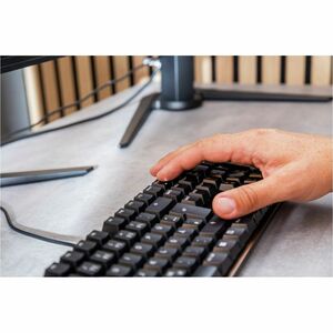 Clavier CHERRY KC 200 MX - Câble Connectivité - USB 2.0 Type A Interface - Français - Noir, Bronze - Mécanique/MX Pavé Num