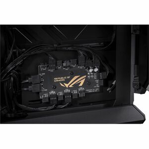 ROG Hyperion GR701 BTF Edition E-ATX computer case motherboard hidden connectors design support 420 mm dual radiator suppo