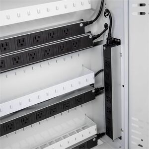 Rocstor Volt C42 PRE-WIRED - 42 Device Intelligent Power Charging Cart - 3 Drawer - 4 Casters - 5" Caster Size - Steel - 3