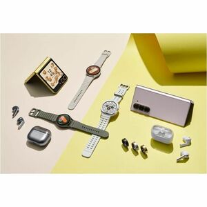 Casque (Oreillette) Samsung Galaxy Buds3 - True Wireless - Design Intra-auriculaire - Stéréo - Couleur Argenté - Bixby - B