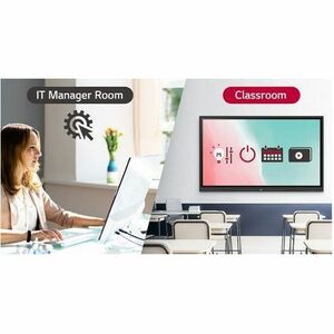 LG CreateBoard 86TR3DK-I 2.18 m (86") 4K UHD LCD Collaboration Display - ARM Cortex A55 - 4 GB - Touchscreen - 16:9 Aspect